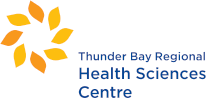 TBRHSC logo. "Thunder Bay Regional Health Sciences Centre"