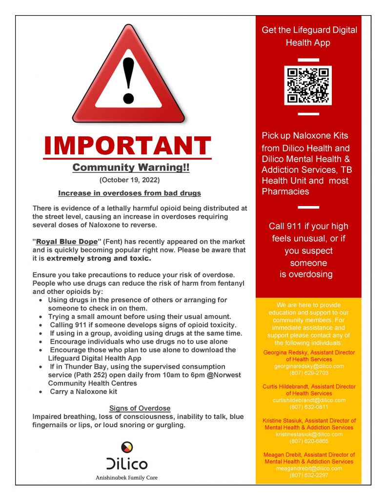 Bulletin Alert Lethal Drugs - October 19, 2022