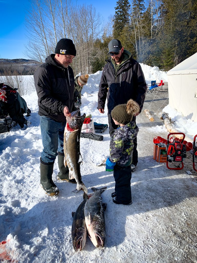 ice fishing 2023 - fish compared to youth