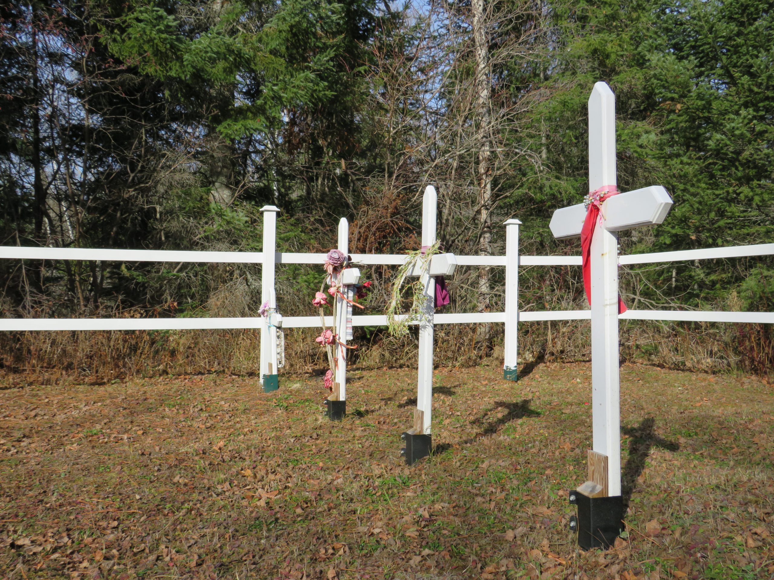 BNA cemetery - line of crosses